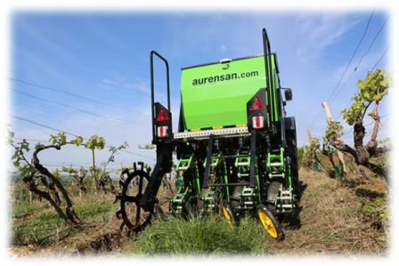 Semoir semis direct vigne Aurensan